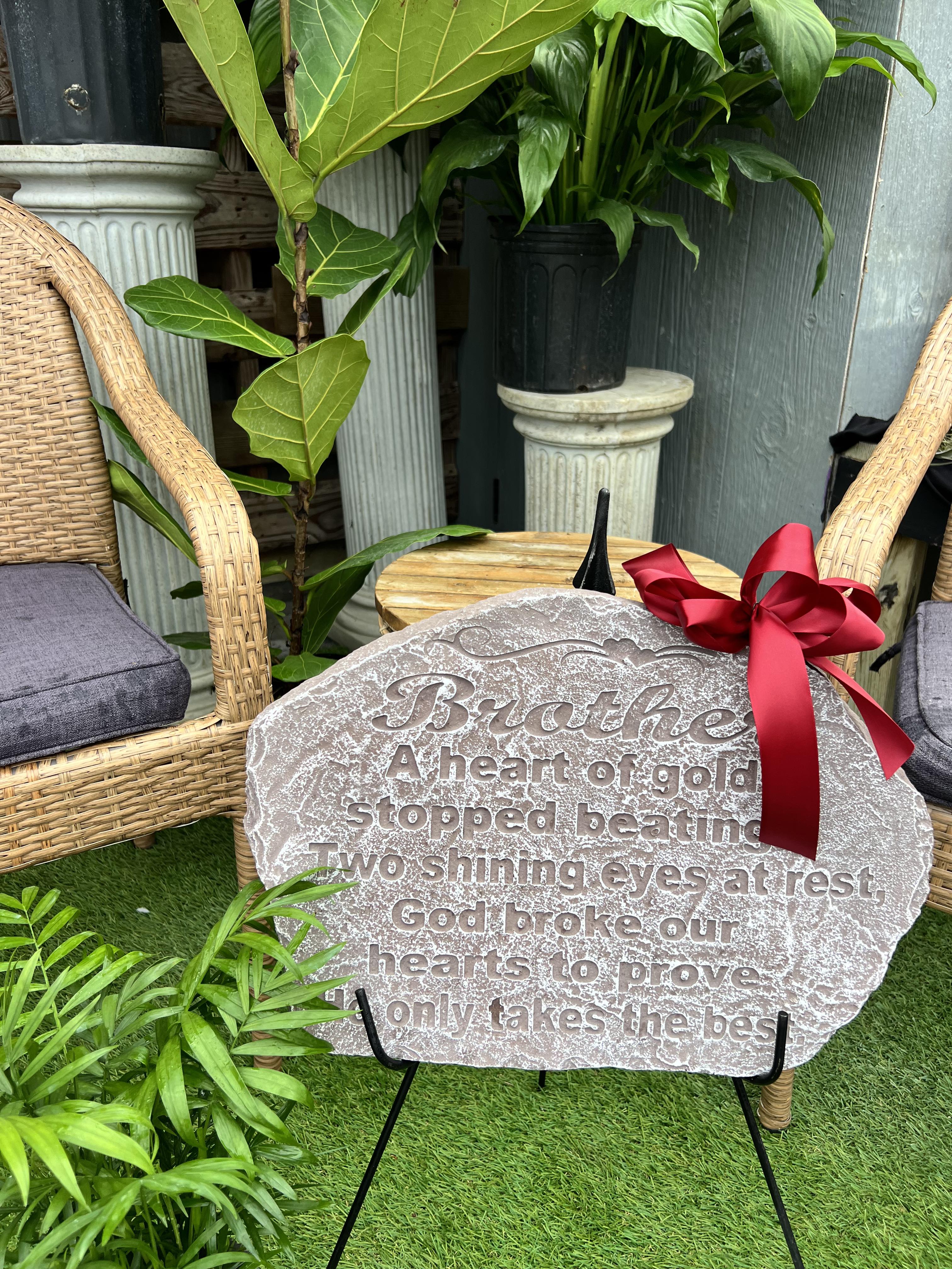 In honor of a brother or sister stone