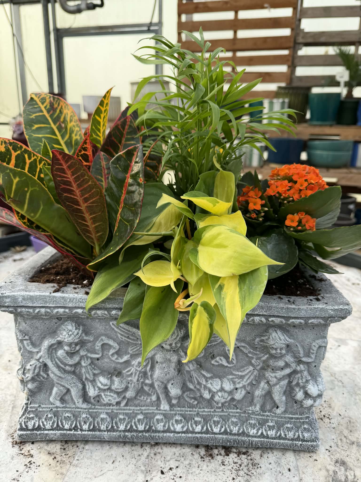 Elegant Concrete Windowbox