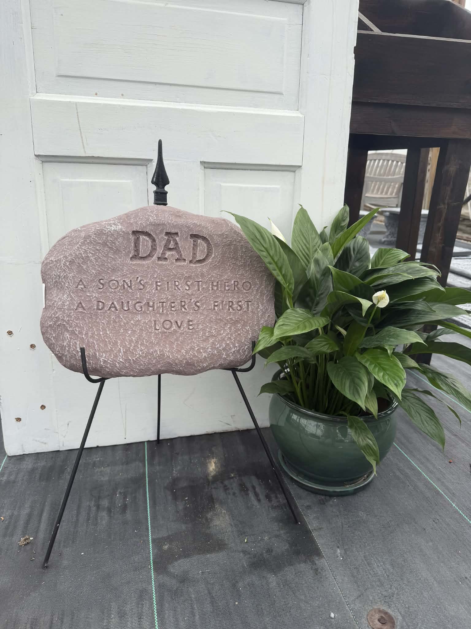 Dad (Sons first hero, daughters first love) Stone
