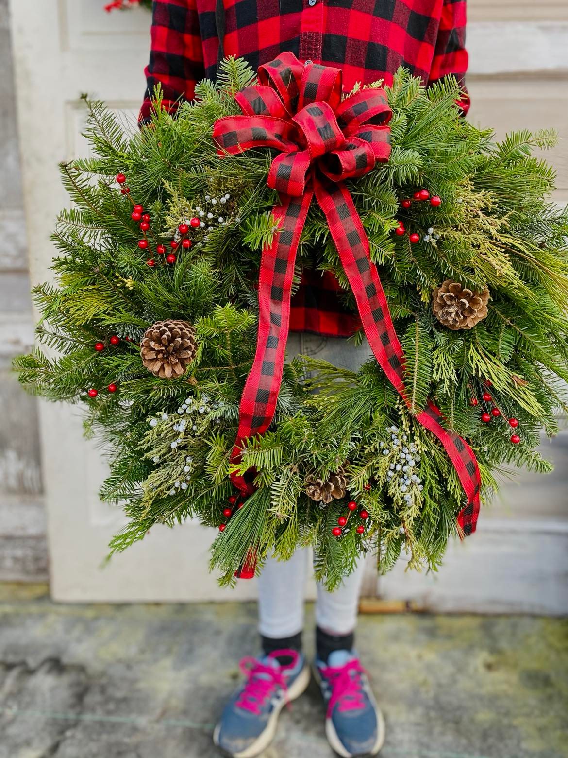 Fresh Evergreen Wreaths for pick up November 30th-December 5th