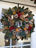 Dried Everlasting Christmas Wreath Pick Up the end of November