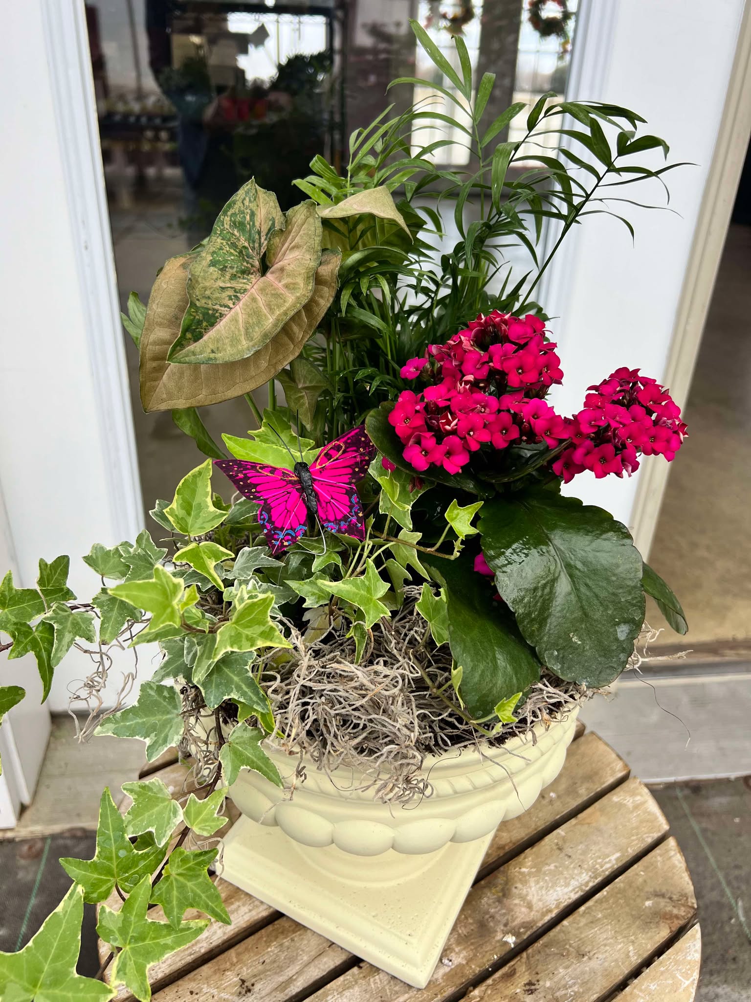 Elegant Butterfly Urn planter