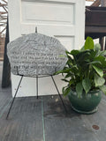 "When I come to the end of the road" stone